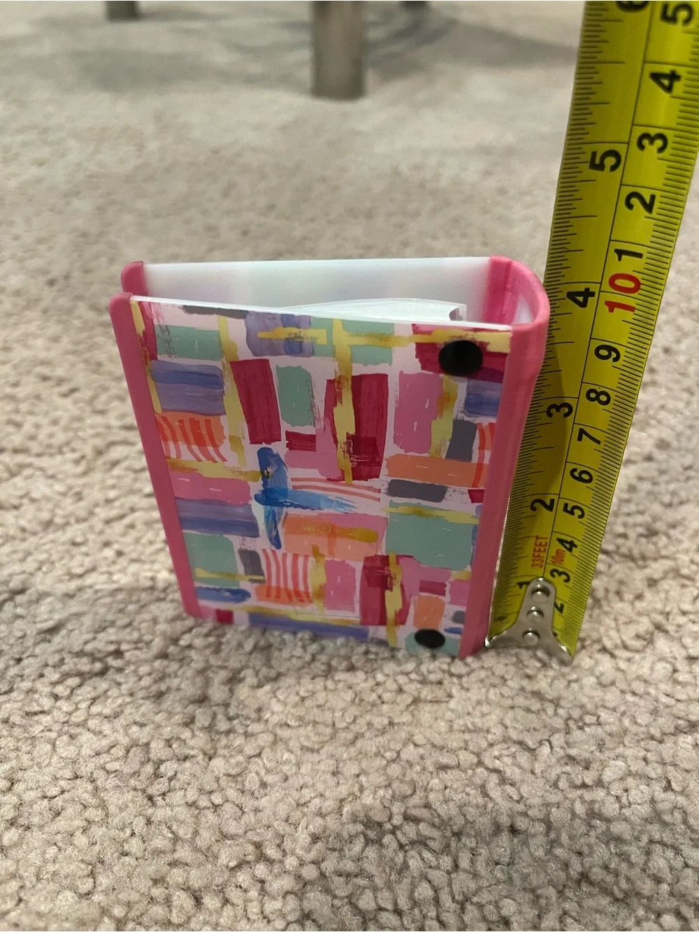 Retro Abstract Mini Pocket Hard Cover Compact Note Pad